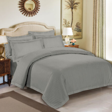 Cotton bed linen-Baumwoll Bettwäsche-dunkelgrau-dark grey-3,4,5 Teile