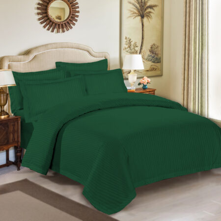 Cotton bed linen-Baumwoll Bettwäsche-oliv grün-oliv green-3,4,5 Teile