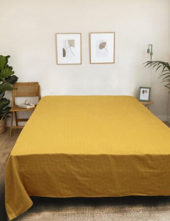bed cover-tagesdecke-denadi-yellow-gelb