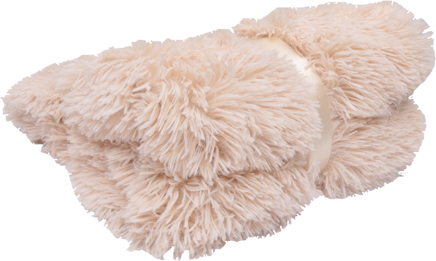 Bedspread Shaggy-Kuscheldecke Shaggy-cappuccino