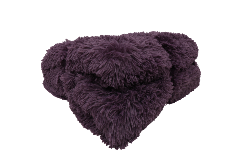 Bedspread Shaggy-Kuscheldecke Shaggy-lila-dusty rose