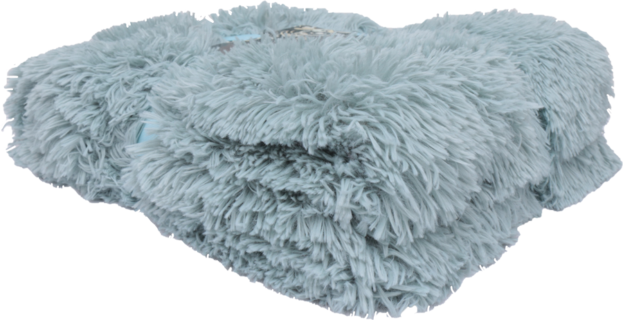 Bedspread Shaggy-Kuscheldecke Shaggy-turkoase