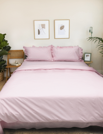 perkal bed linen-perkal bettwache-rosa-pink
