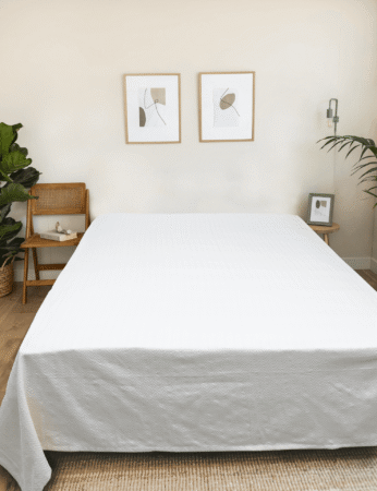 Cotton bedspread denadi-Baumwoll Tagesdecke -cream-150/220,220/240