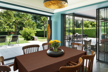 Tablecloth-tischdecke-brown-braun