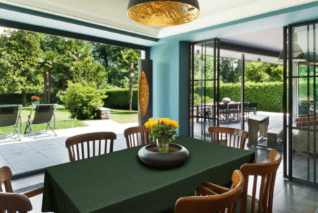 Tablecloth-tischdecke-dark green-dunkles grün