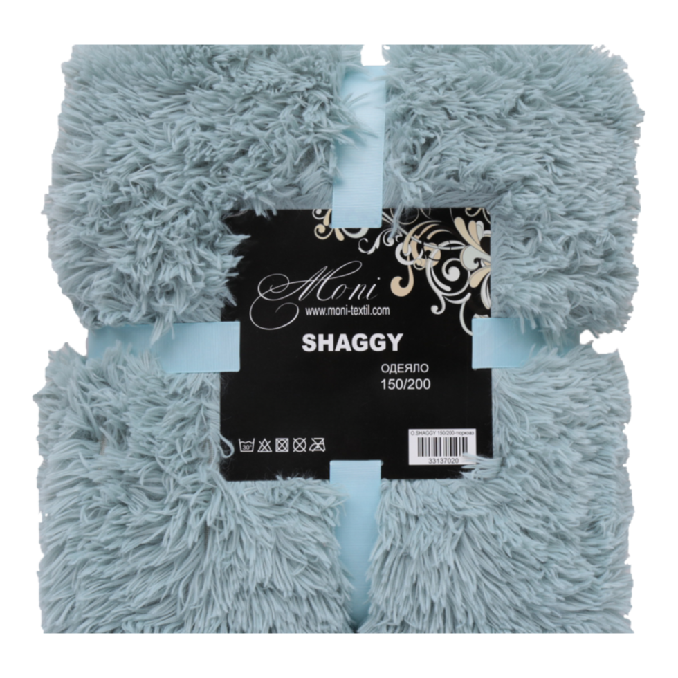 Bedspread Shaggy-Kuscheldecke Shaggy-blau-blue