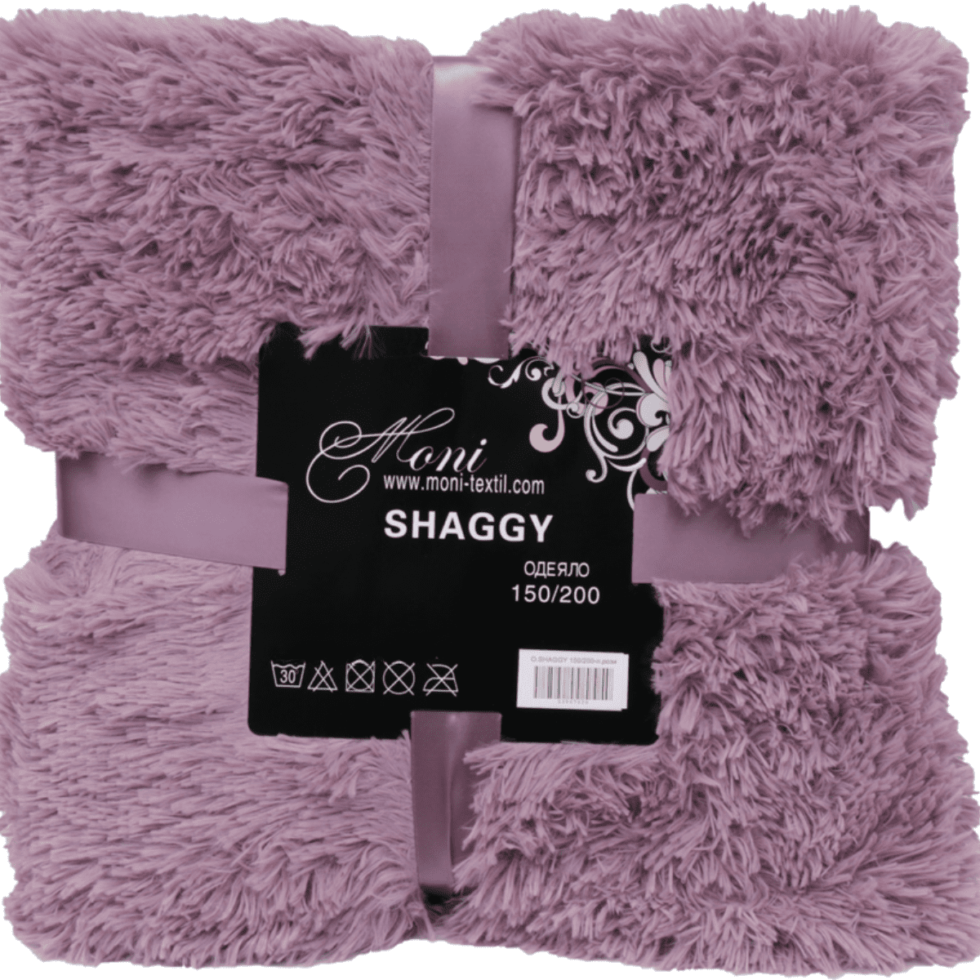 Bedspread Shaggy-Kuscheldecke Shaggy-lila