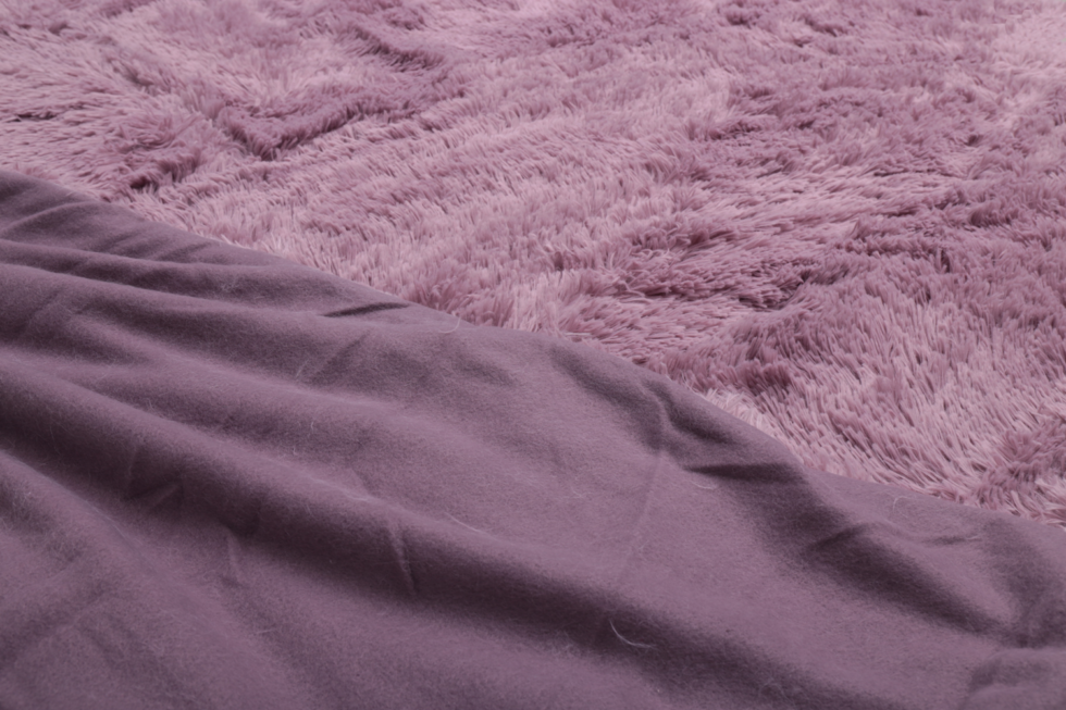 Bedspread Shaggy-Kuscheldecke Shaggy-lila