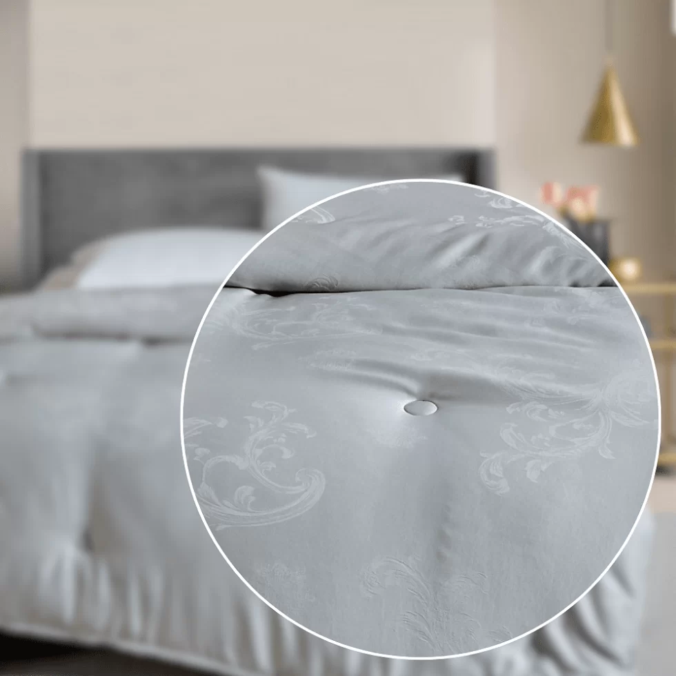 bed quilt-bettdecke-modal-grau