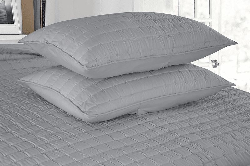 bed spread-tagesdecken-grau-grey