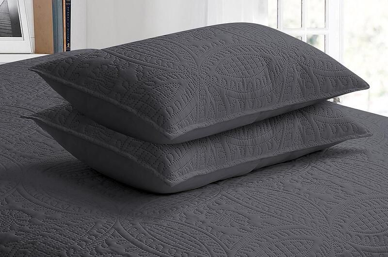 bed spread-tagesdecken-schwarz-black