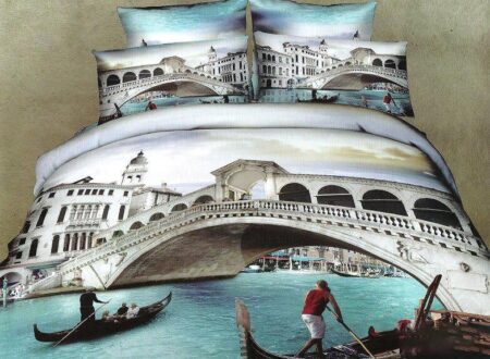 ΣΕΤ ΚΡΕΒΑΤΙΟΥ ΑΠΟ ΒΑΜΒΑΚΕΡΟ ΣΑΤΕΝ 240/260 VENICE